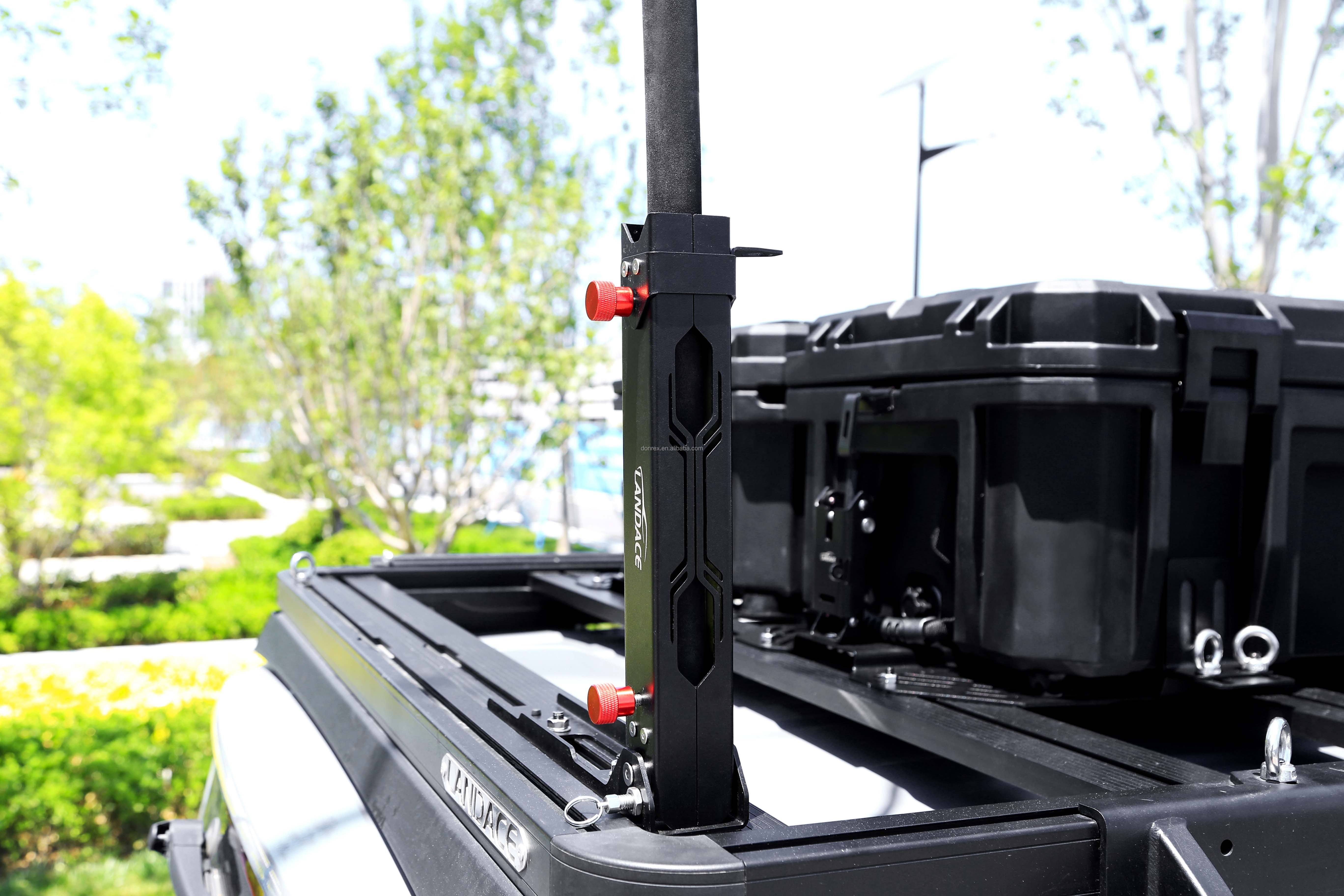 Off Road Aluminum Alloy Car Flag Pole Mount Bracket 308*98.5*51.4mm Finish Anodizing