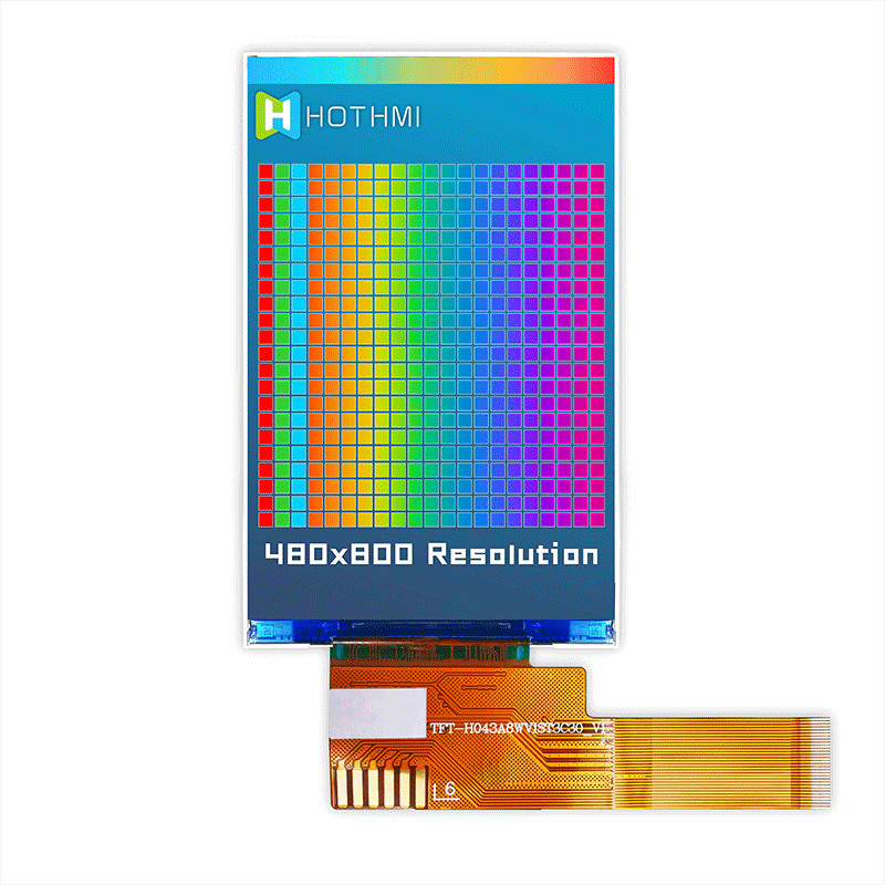 480x800 4.3 Inch TFT LCD Module For Instrumentation TFT-H043A8WVIST4N30