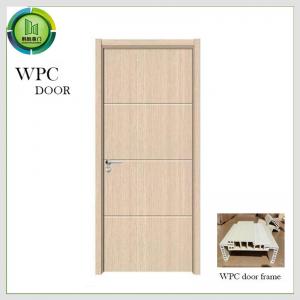 China Termite Proof WPC Wood Door PVC skin Finished Fire Retardant Bedroom use on sale