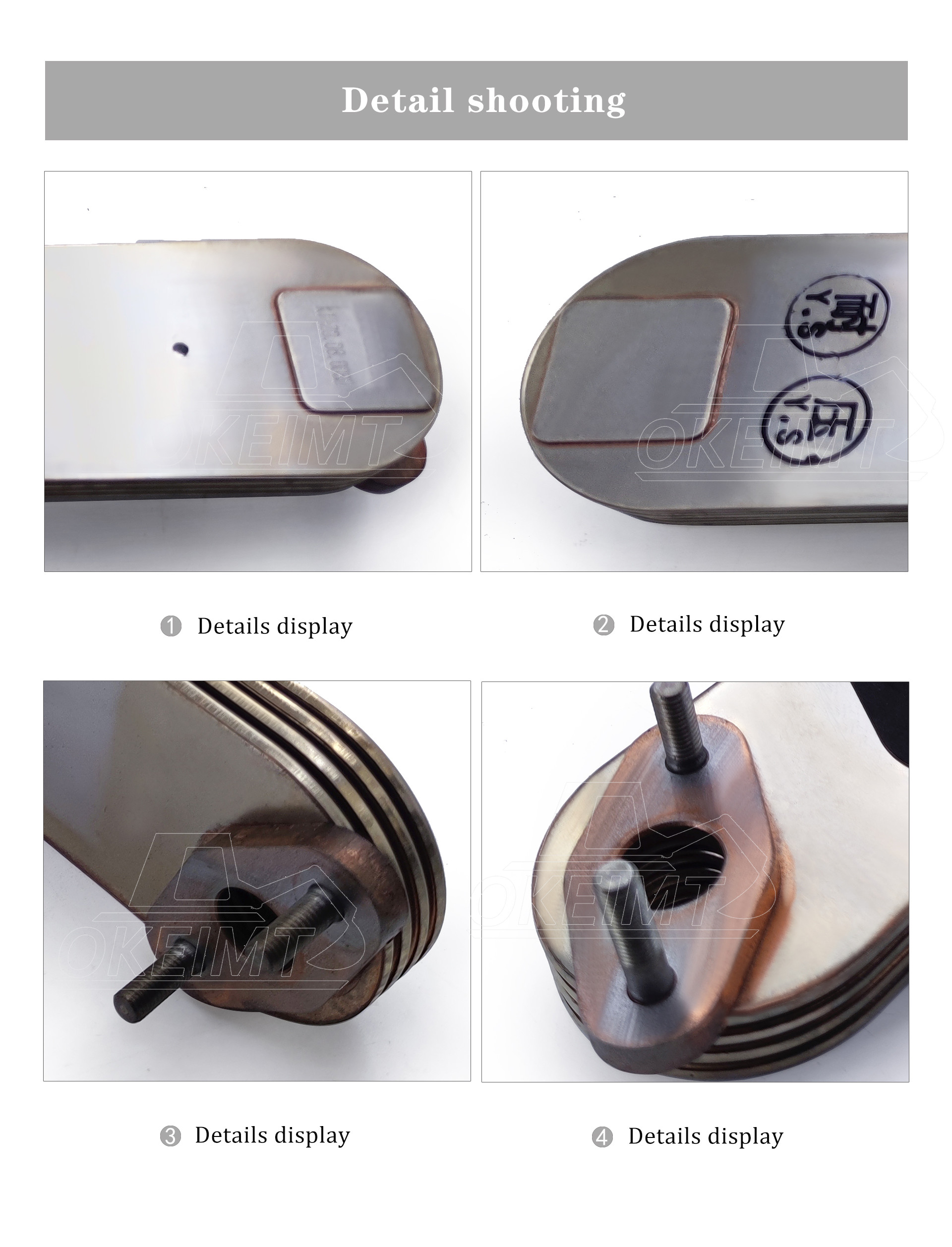 High Performance Engine Oil Cooler 6BB1 6BD1-4P 1-21723-0290 Excavator Engine Parts EX200-1 EX200-2