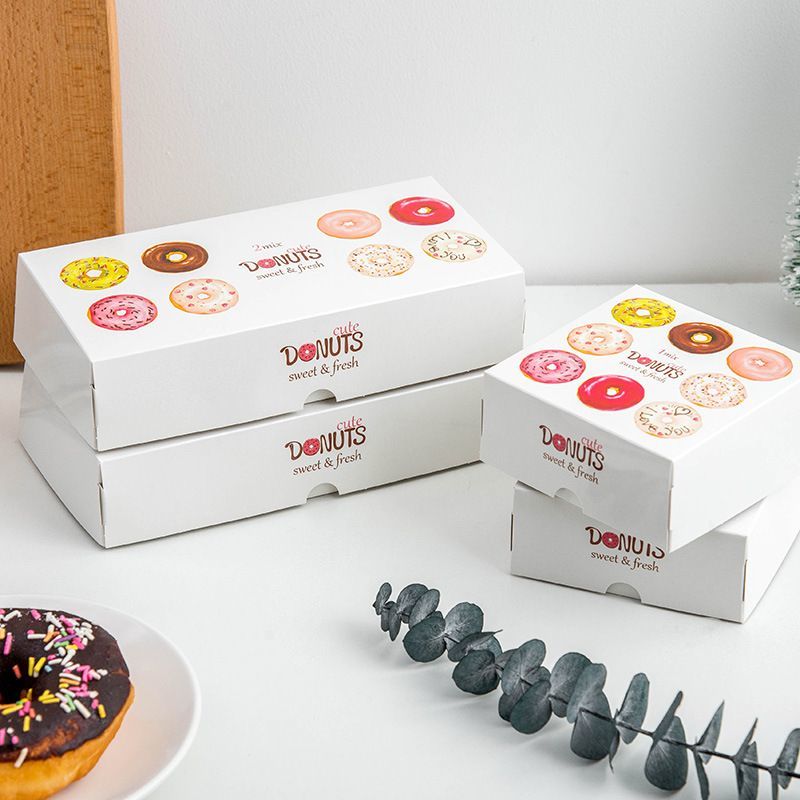 Cardboard Paper Triangle Shape Disposable Chocolate Donut Sandwich Cake Pizza Chocolate Pizza Packaging Box with Window