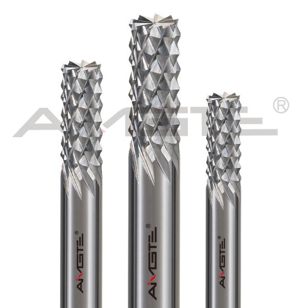 Tungsten CNC Router Bits H6 Corn Teeth End Mill Customized For Wood