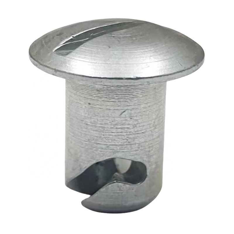 Universal Sprint Car Parts 7/16" * .500" Dome Head Quarter Turn Stud with Steel Dzus Fasteners