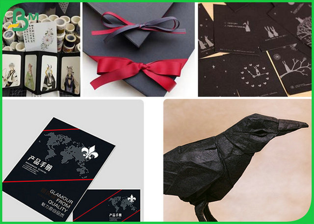 SGS Approved 180gr 230gr 300gr Black Colour Cardboard For Advanced Album