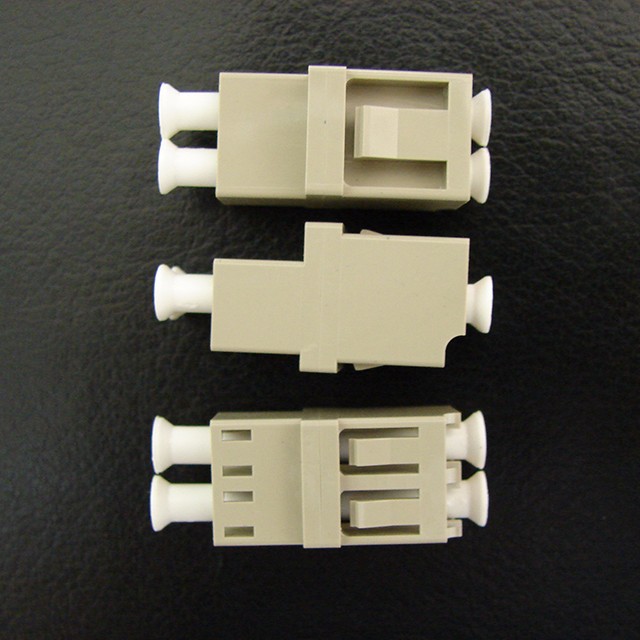 LC duplex high low type fiber optic adapter