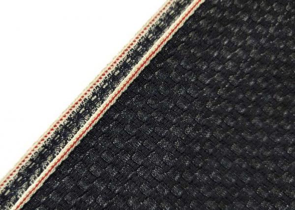 Buy Red Sticker Herringbone Denim Fabric By The Yard Crocodile Old Shuttle Looms at wholesale prices