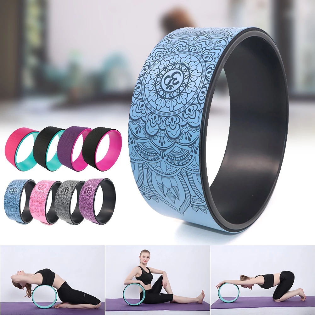 Private Label Eco Friendly Fitness Balance Adult Pu Yoga Wheel