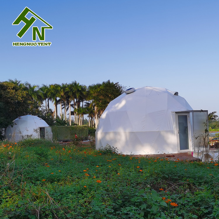 outdoor camping geodesic dome tent for living