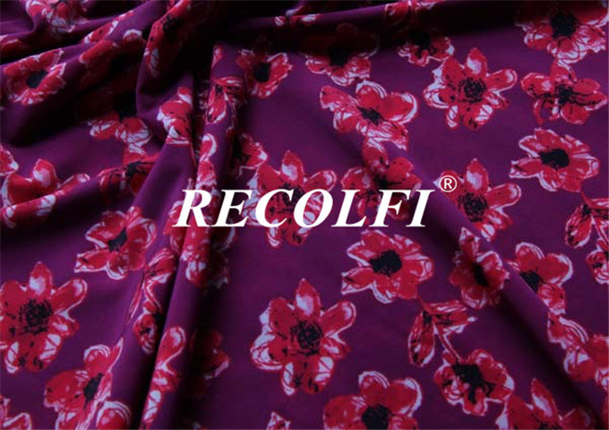 Ice Cold Spandex Nylon Repreve Swimwear Fabric Weft Knitted Digital Printed