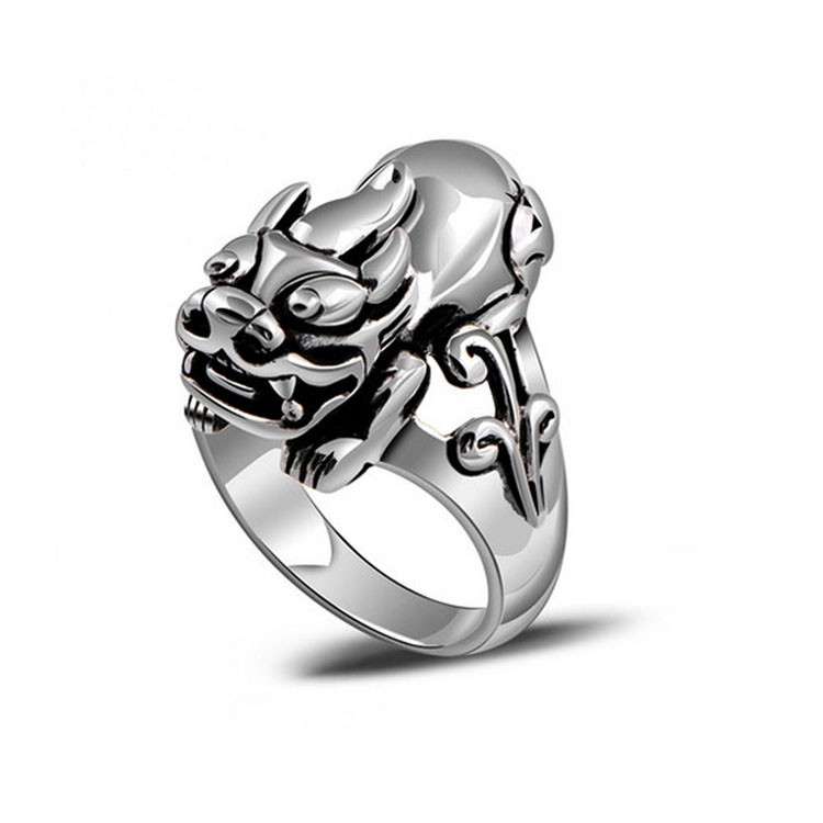 Men's Vintage Old Sterling Silver Ring (R121407)