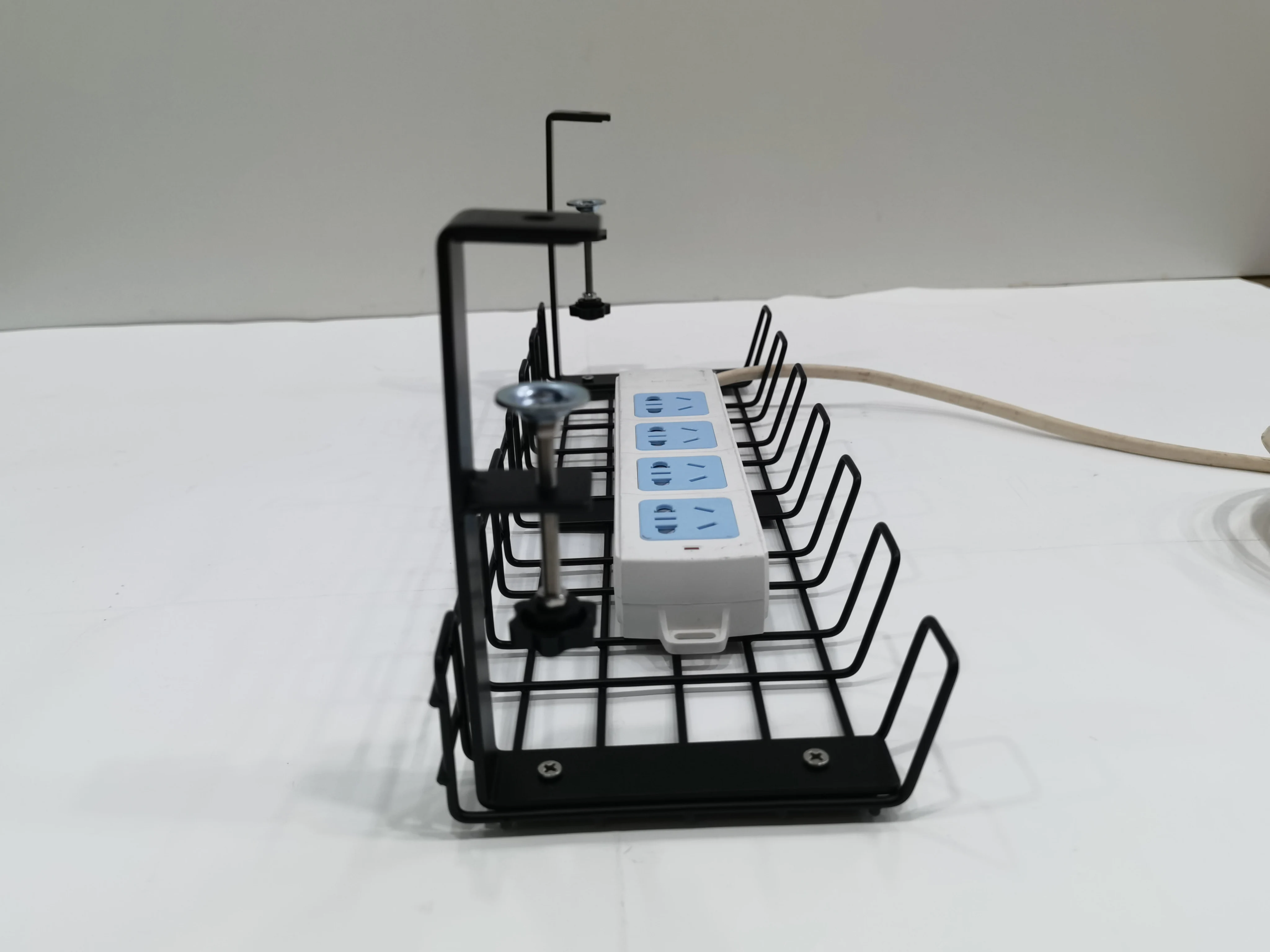 Office Electric Wire Organizer Tray Non-folding Rack for Hassle-free Wire Management