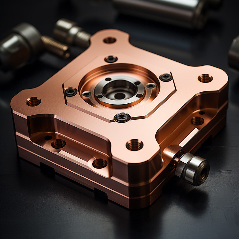 Custom Hardware CNC Machining Parts Precision CNC Milling Parts CNC Copper Part