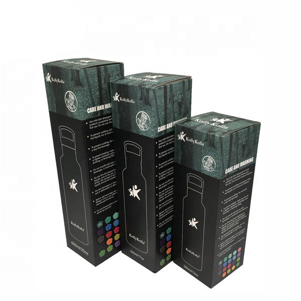 Recyclable Pantone Color Folding Paper Box For Water Bottle