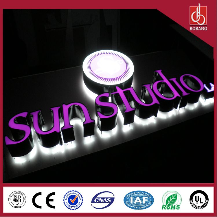 DIY Advertising Acrylic LED backlit letter sign for salon shop advertising