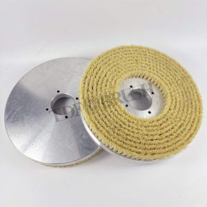 Quality Industrial Customized Sisal Bristle Aluminum Disc Brush for Cleaning and Polishing for sale