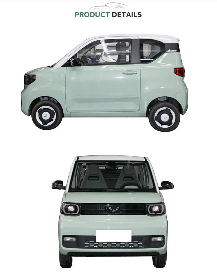 Left Steering Wuling Mini EV 4 Seats Small Electric Car with NEDC Max. Range of 170km