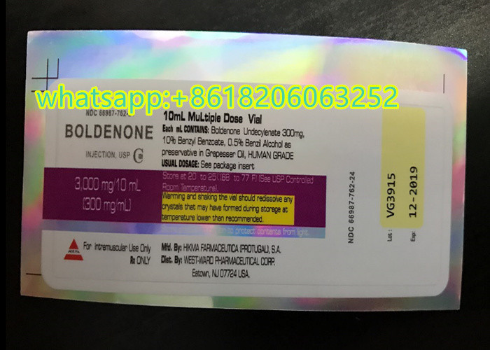 White Label Color Custom 10ml Vial Labels With Purple Printing Color