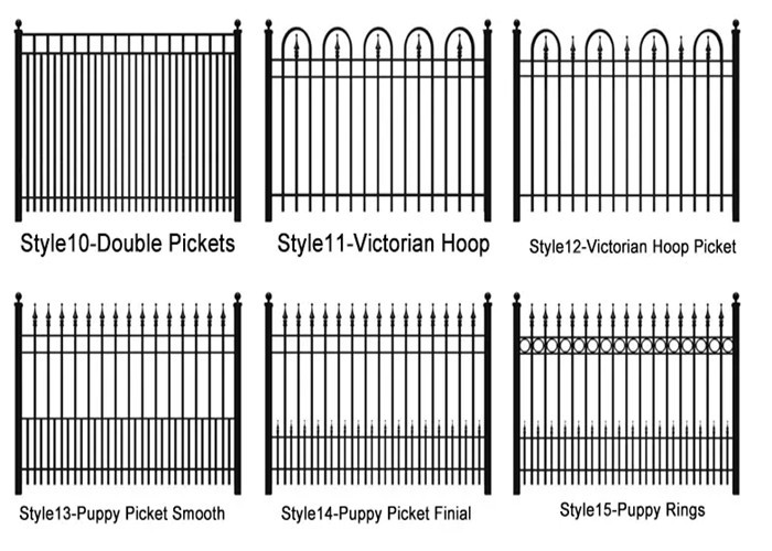 Australia Hot Dip Galvanized 1.8x2.4m House Gate Designs Wrought Iron Fence