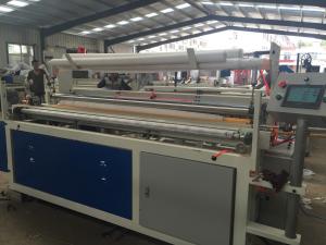Quality Semi Automatic Toilet Paper Rewinding Embossing And Perforating Machine 1200mm - 2200mm for sale