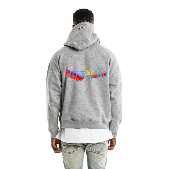 Anti - Pill Winter Fleece Cotton Pullover Hoodie Embroidery Knit