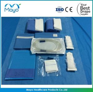 China EO Sterile Dental Drape Kits Disposable Dental Implant Kits Blue on sale