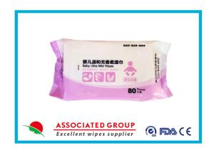 Quality 45gsm Ultra Mild Xylitol Extract Baby Wet Wipes for sale
