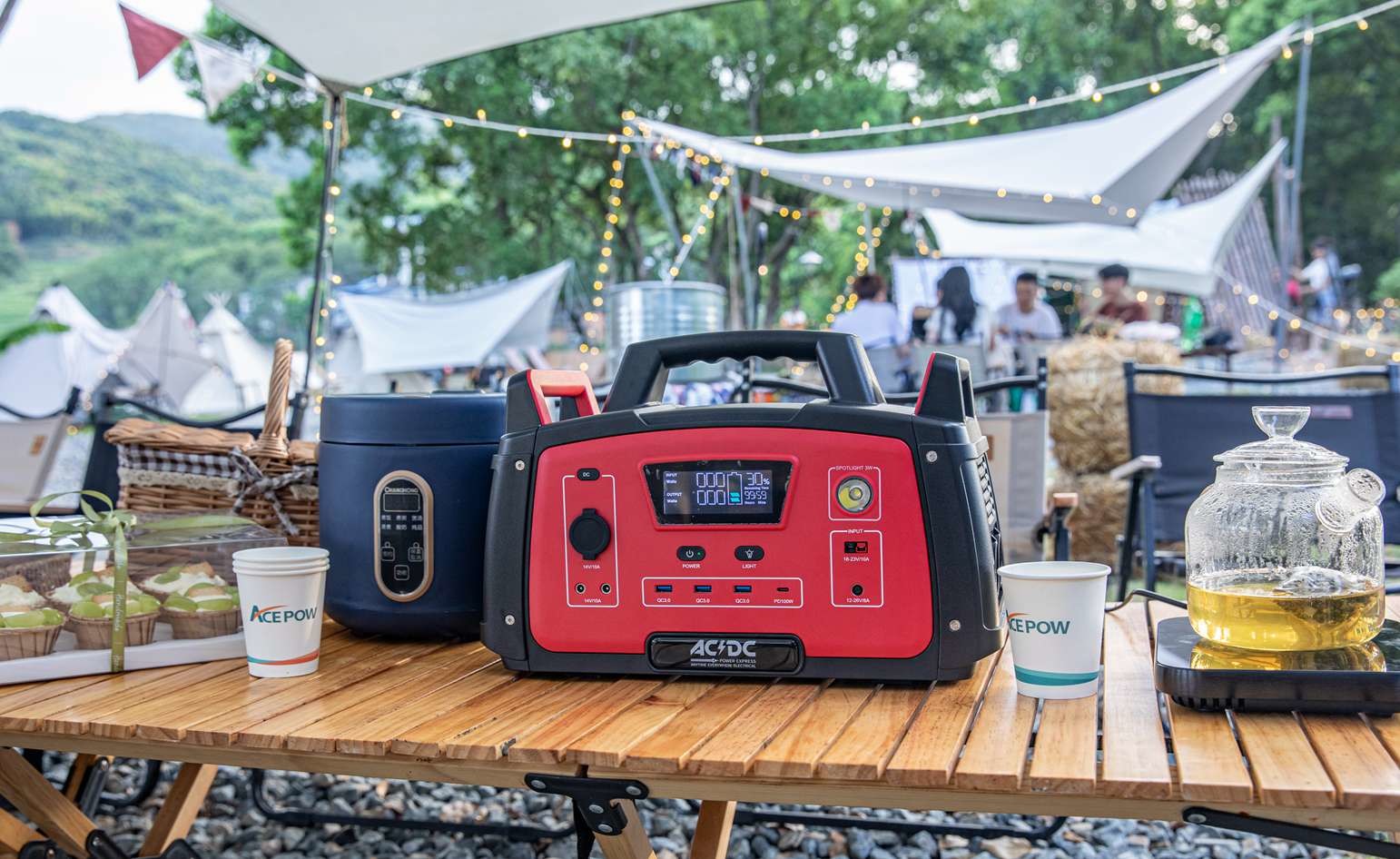 Aluminum Housing 300w Portable Power Station Camping Outdoor Battery Pack Waterproof