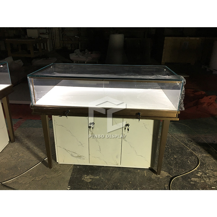 1100*600mm Retail Jewelry Display Cases MDF Jewelry display Counter 950mm High