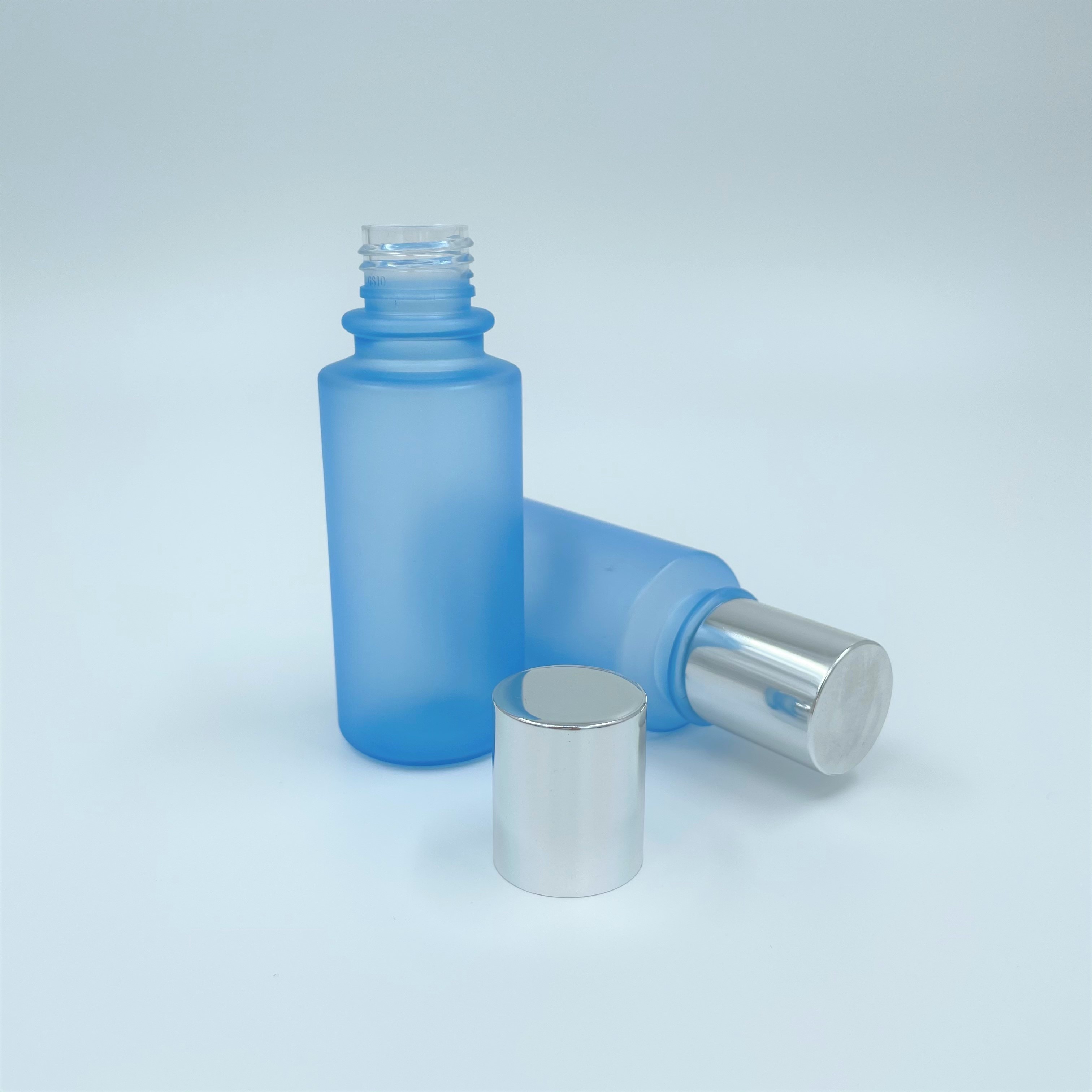 PP Cap Matte Blue Color Plastic 150ml Pet Bottle For Personal Skincare