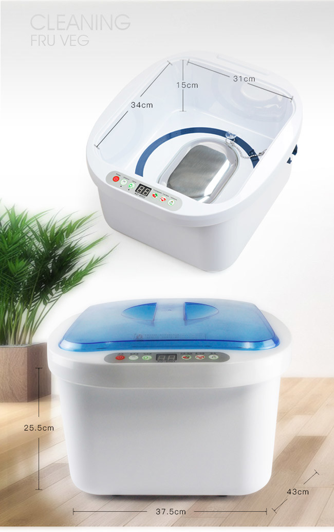 100W Ultrasonic Ozone Fruit Cleaner , Large Capacity Ultrasonic Cleaner