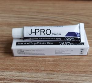 Quality J-PRO 39.9% Lidocaine Facial Numbing Cream Tattoo Facial Treatment Eyebrow Tattoo Pain Relief for sale