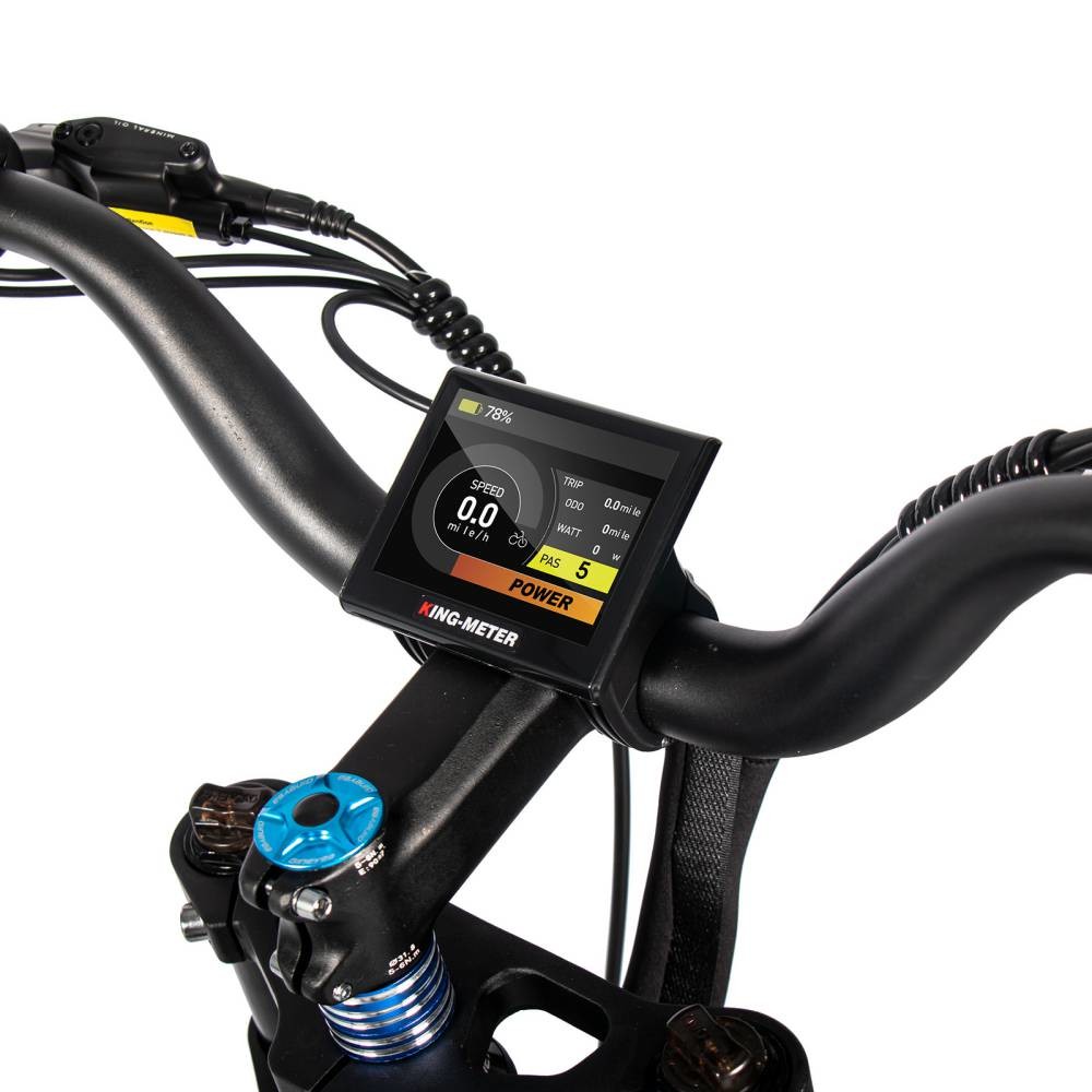 US EU STOCK Folding Fat Tire Electric Bike 750 Watt 26" 50kmh Road Cysum Ebike
