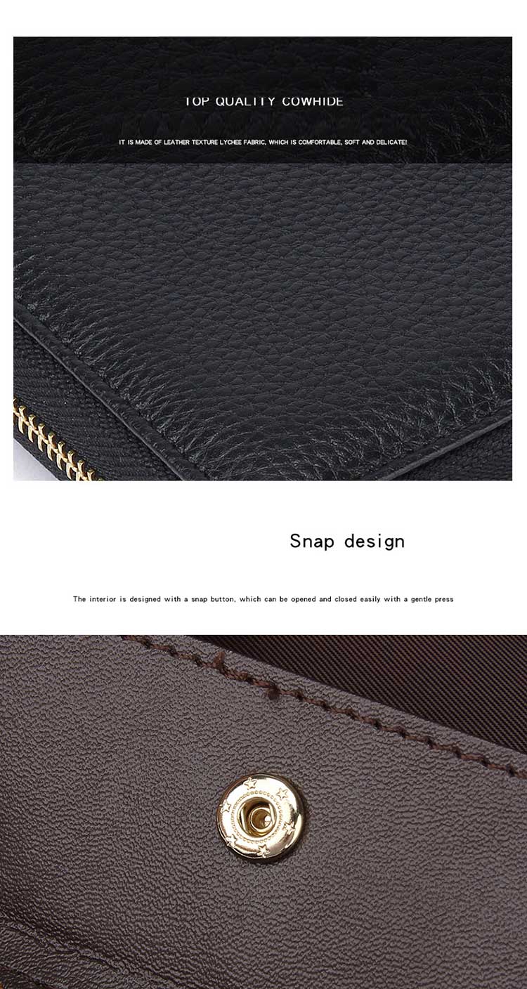Fashion Style Minimalist Wallet Large Womens Ladies Clutch Genuine Real Custom Luxury