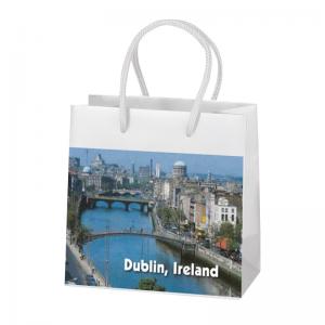 Quality Custom Branded Paper Advertising Bags Packaging With Design Printing Supplier for sale