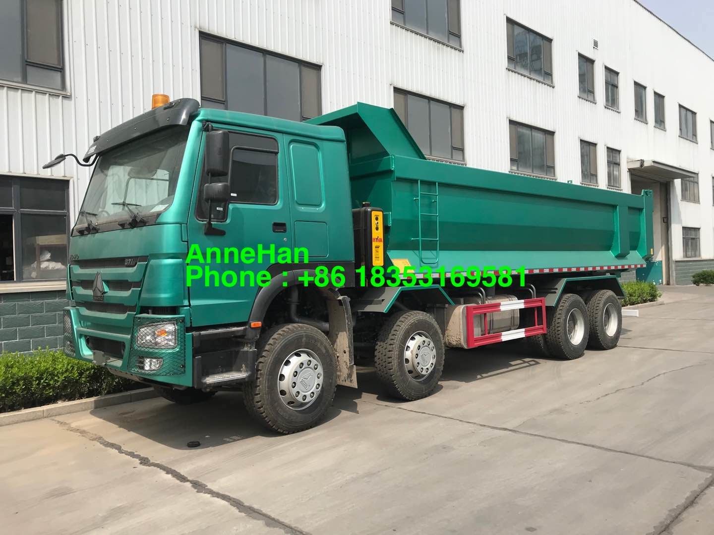 Blue 20M3 40T LHD Heavy Duty Dump Truck Front Lifting