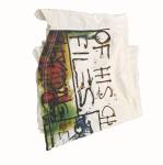 White Printed T-Shirt 40kg 50cm Cotton Wiping Rags