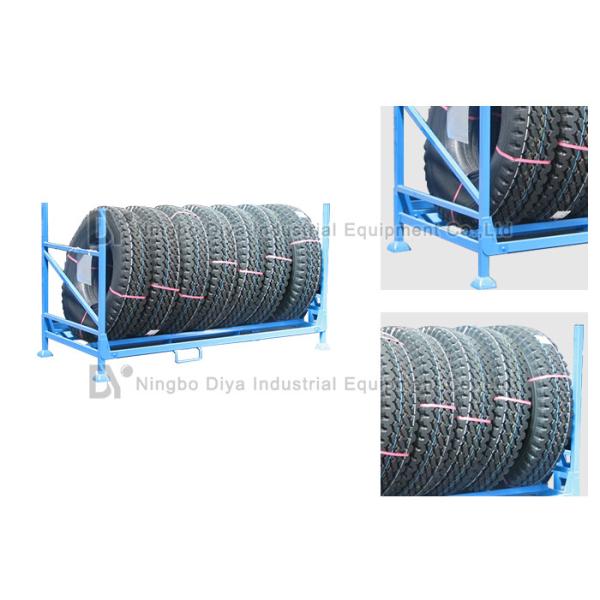 Warehouse Portable Stacking Rack System , Adjustable Metal Tire Rack Storage System