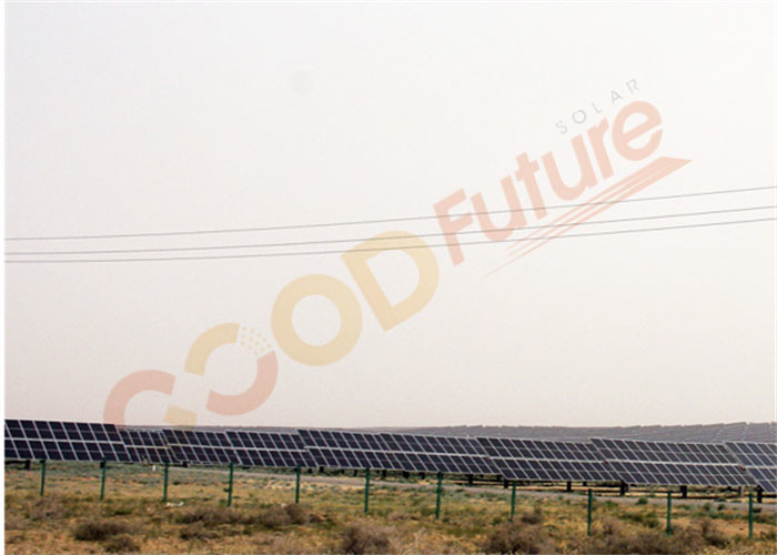 Single Axis Smart Solar Tracking System 50m/S Max 90 Modules Per Tracker