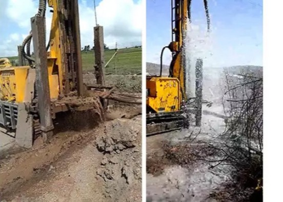 Powerful Deep 200m Water Well Drilling Rig Machine With Compressor