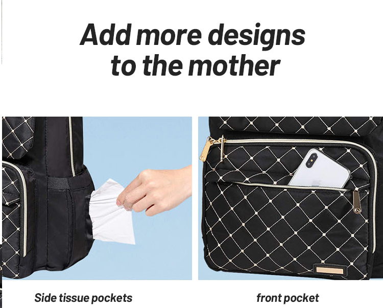 New Large-capacity Diaper Bag Multi functional Backpack Mummy Bag Small Fresh Mother and Baby Backpack