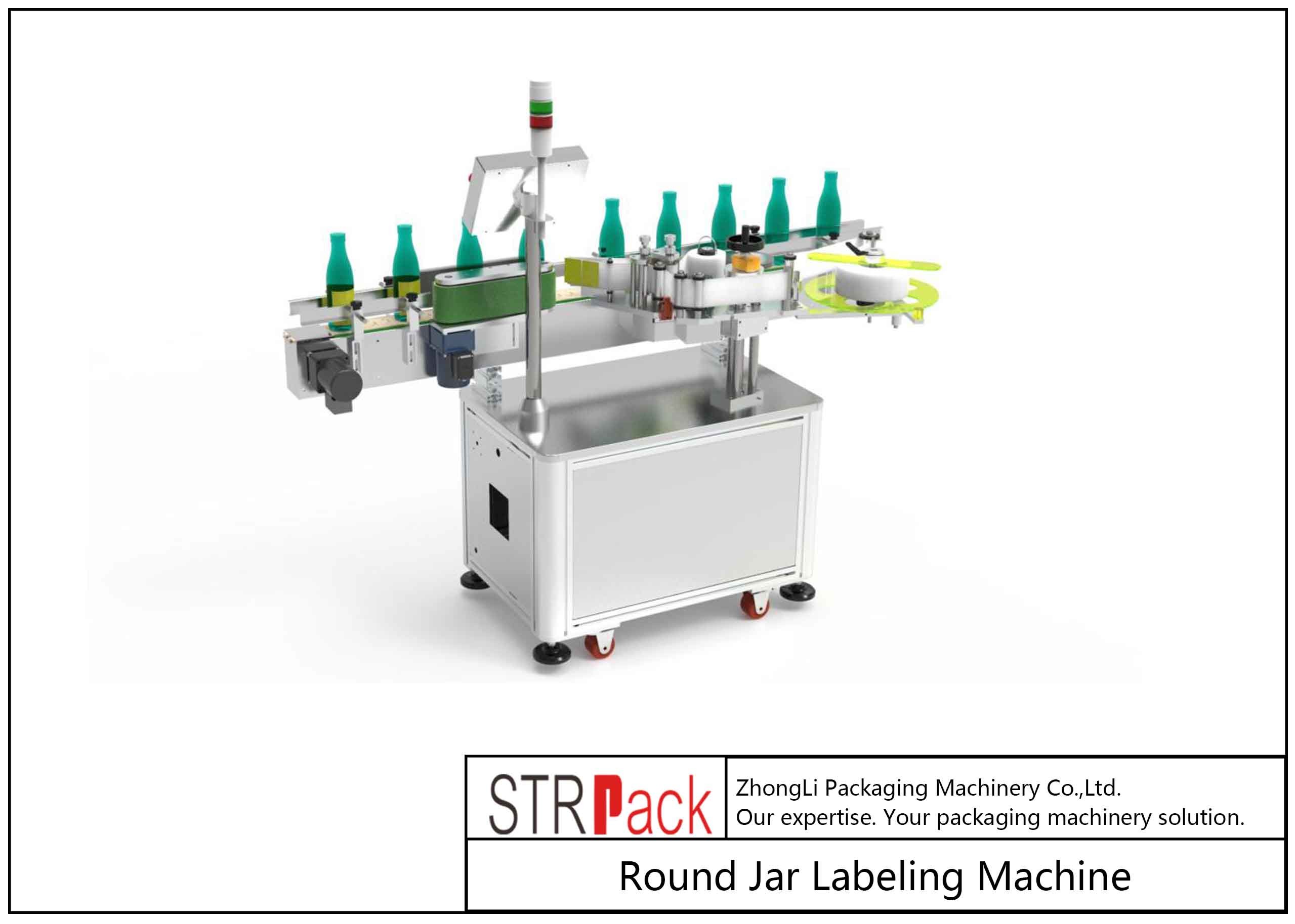 Automatic Round Square Bottle Sticker Printing Machine Self Adhesive Labeling Machines
