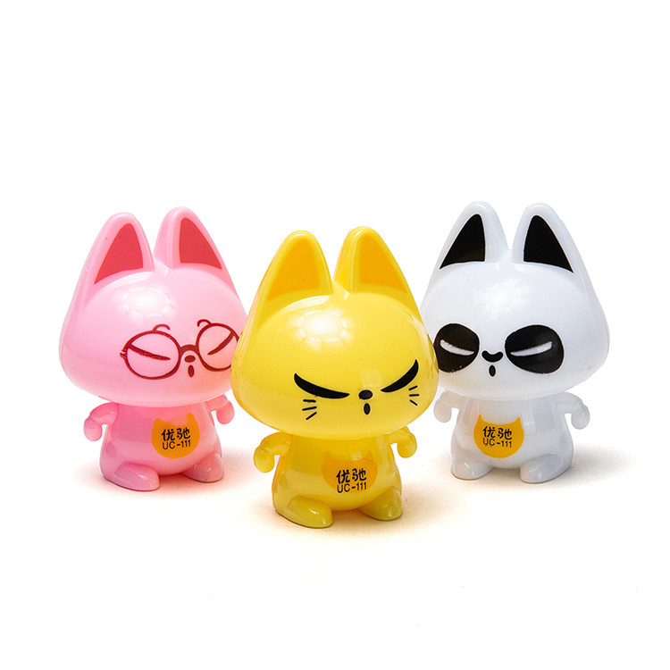 Cat Kitten Cartoon Pencil Sharpener Manual Standing