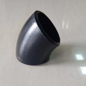 Quality DN50 45 Degree Sch80 /Xs Seamless Black Pipe Fittings Astm A234 Wpb Elbow for sale
