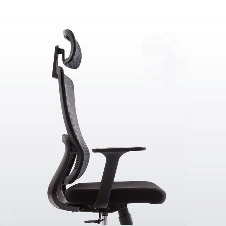 Black Headrest Mesh Office Chair High Stretch Mesh Task Chair