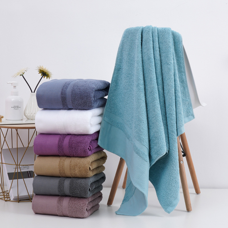 High Grade Rectangle 16S Long-staple Cotton Bath Towel for Hotel Bathrooms and Spas