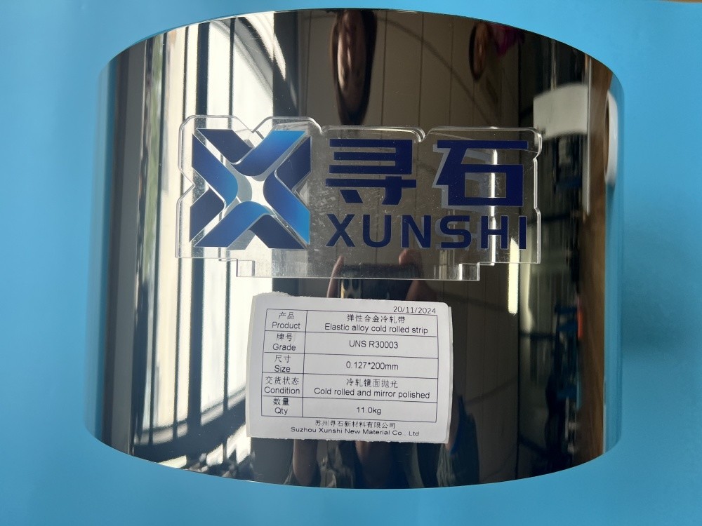 UNS R30003 Material CoCrNiMo Alloy Cold Rolled Strip Mirror Finish for Diaphragm Valve Application