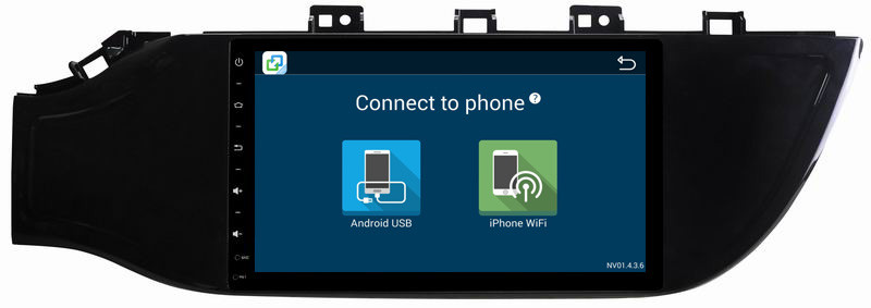 Ouchuangbo 9 inch digital screen android 8.1 stereo for Kia K2 2017 with BT USB wifi dual zone digital television