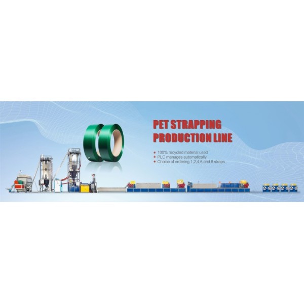 PET strapping machine 9-25mm PET strap manufacturing machine using 100% recycled materials