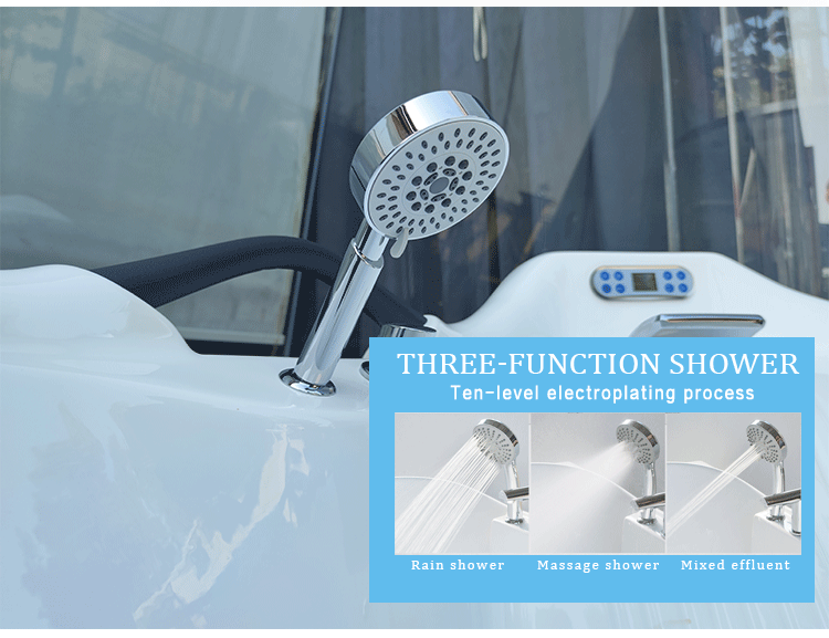 Freestanding 60 Inch Air Jet Bathtubs Whirlpool 1560x800mm Radio Function