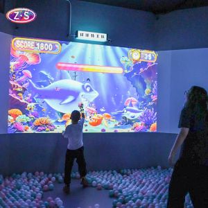 Quality Interactive Throw Wall Game DLP 3D Effects Interactive Wall Projection for sale